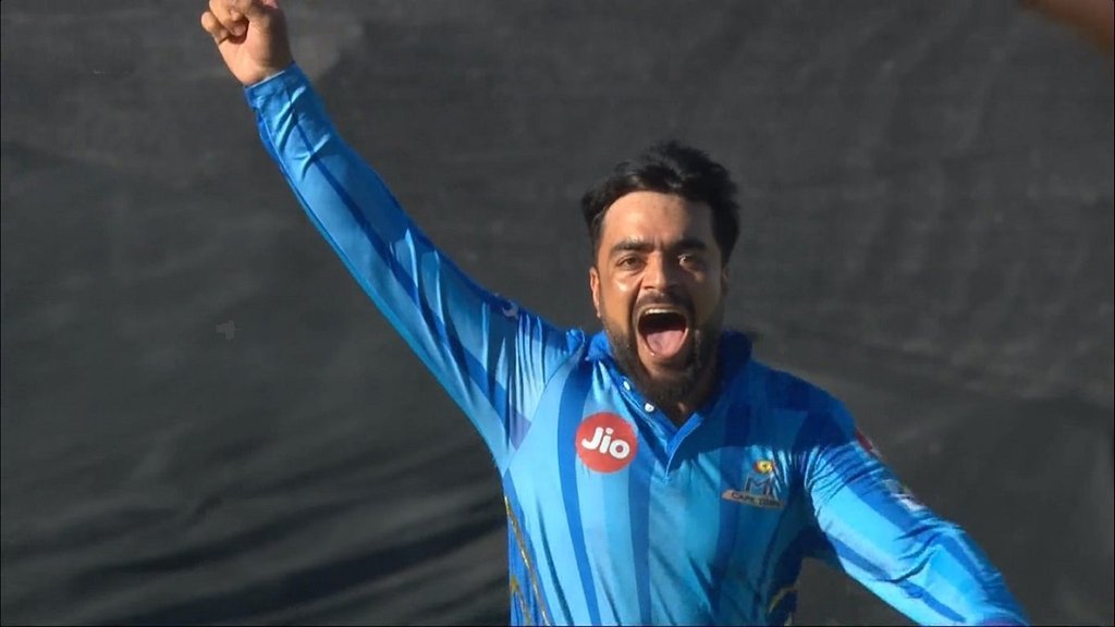 Rashid Khan in T20: 24 साल के राशिद खान ने 371 टी20 मैच में 500 विकेट झटके हैं। (फोटो - ट्विटर)