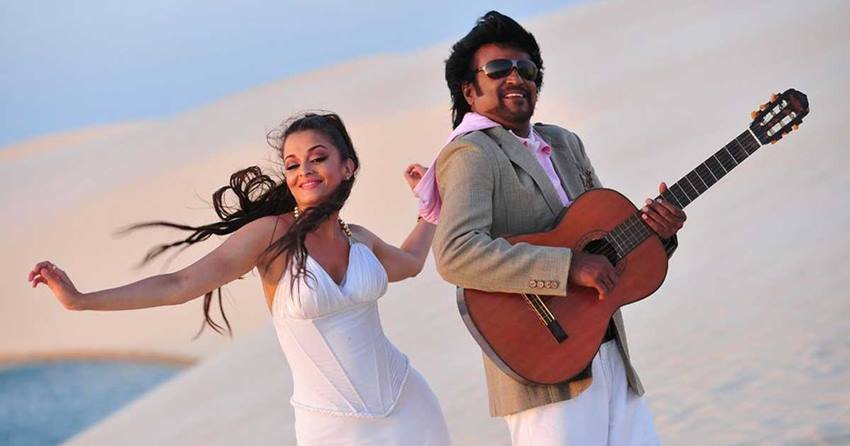 Aishwarya Rai and Rajnikanth in Robot
