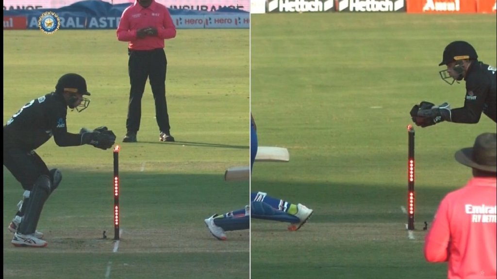 Hardik Pandya Dismissal | IND vs NZ | Tom Latham Hardik Pandya Dismissal | IND vs NZ | Tom Latham