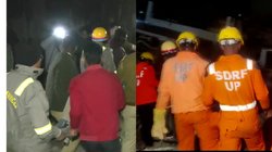 Lucknow : पांच मंजिला इमारत जमींदोज, दो की मौत, 15 लोगों को बचाया गया