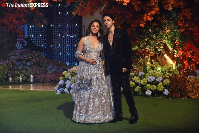 Aryan Khan and Gauri Khan