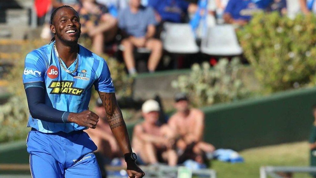 Jofra Archer | Paarl Royals | SA20 Opening Match | MI Cape Town | Twitter | Jofra Archer Returned |