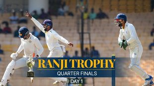ranji trophy 2023 | ranji trophy live score | ranji trophy quarter finals day 1