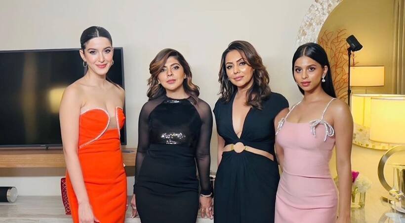 Suhana Khan,Shanaya Kapoor, Gauri Khan, Farah Khan