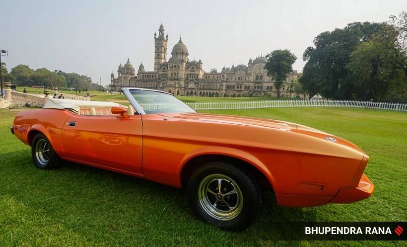 Orange Vintage Car