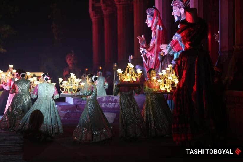 red fort, new delhi, sound and light show, puppet show, independence, 75 years, amit shah, amitabh bachchan, indian express
