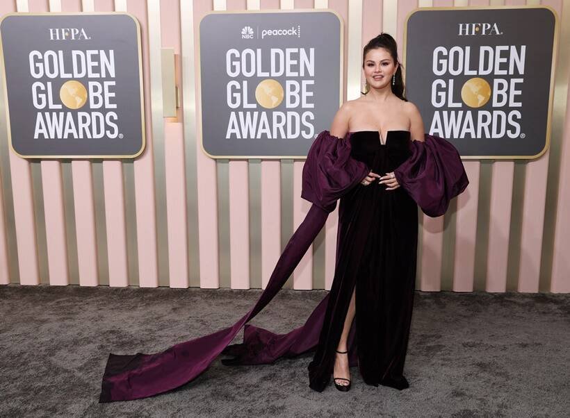 Selena Gomez at Golden Globes 2023