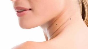 neck in mole, neck in mole samudrik shastra