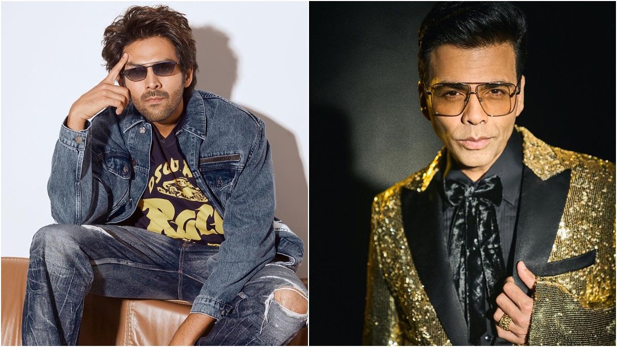 karan johar , kartik aaryan karan johar , kartik aaryan