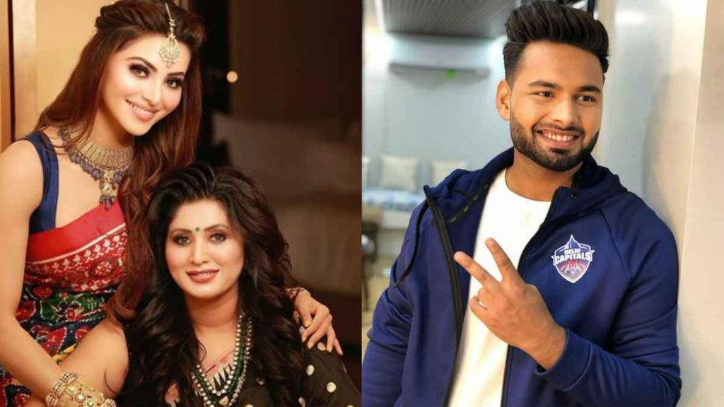 rishabh pant urvashi rautela mother meera rautela