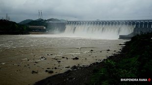 river dam, silt