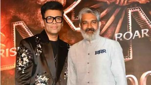 rrr, ss rajamouli, rrr oscars, karan johar, karan johar RRR, RRR film, rrr hindi version, ss rajamouli karan johar, rrr news, rrr international awards, rrr updates, rrr movie, ram charan jr ntr