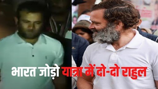 फैसल चौधरी ने मीडिया से बात करते हुए कहा कि उन्हें भी राहुल गांधी की तरह सर्दी नहीं लग रही है। (फोटो : Twitter ScreenShot)