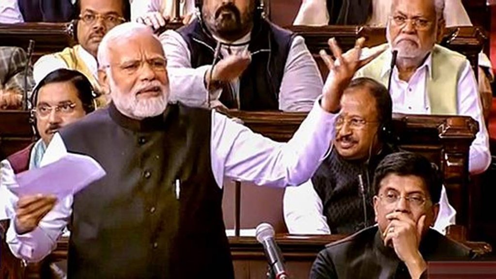 pm modi Speech| parliament session | pm modi rajya sabha speech