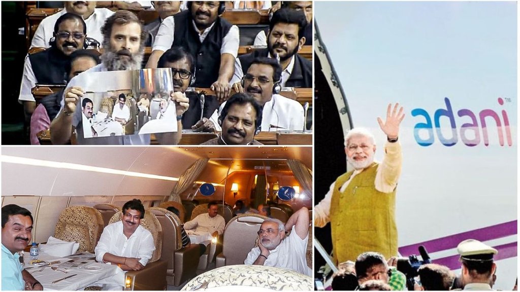 Rahul Gandhi on Adani Issue: कांग्रेस सांसद राहुल गांधी ने मंगलवार को यह फोटो ट्वीट करते हुए पीएम मोदी पर तंज कसा था। (फोटो सोर्स: @RahulGandhi)

