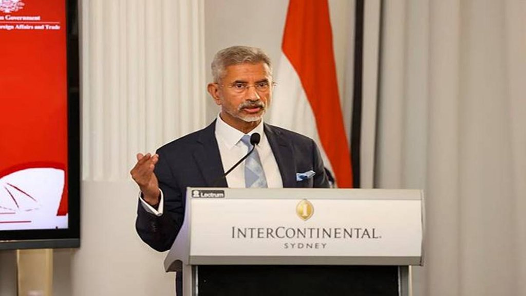 18 फरवरी 2023 को ऑस्ट्रेलिया के सिडनी में एक समारोह के दौरान बोलते विदेश मंत्री एस. जयशंकर। (फोटो- पीटीआई)