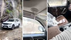 सनरूफ वाली Mahindra Scorpio N में घुसा झरने का पानी, तो बोले सोशल मीडिया यूजर, और भाई आ गया स्वाद