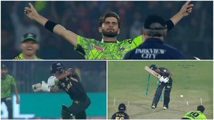 PSL | Shaheen Afridi | Babar Azam | Lahore Qalandars vs Peshawar Zalmi | Pakistan Super League | Gaddafi Stadium | Lahore