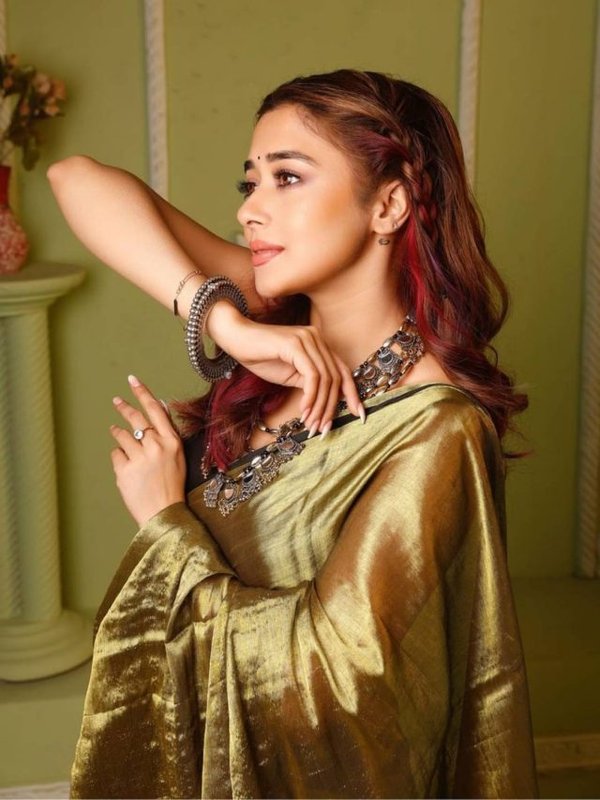TINA DATTA IN SILK SAREE
