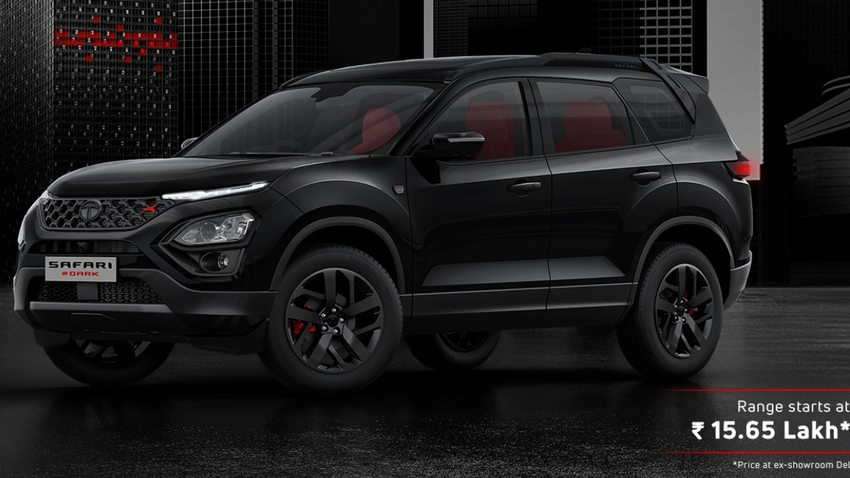 Tata Safari Red Dark Edition