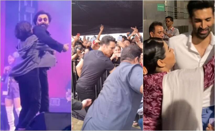 Filmstars with fans