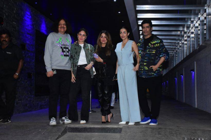 Manish malhotra with kareena, amrita and malaika