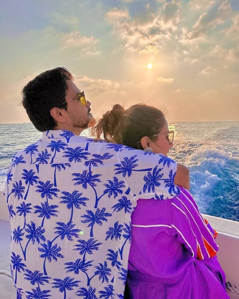 Hina Khan and rocky Jaiswal on valentines day
