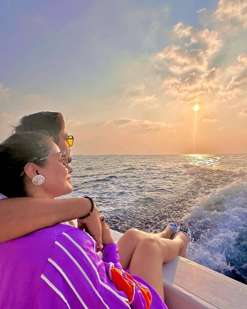 Hina Khan and rocky Jaiswal in maldives