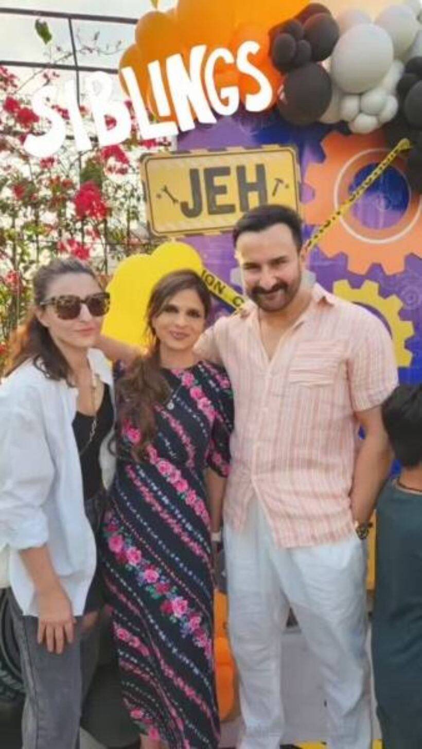 Saif ali khan with his Sisters