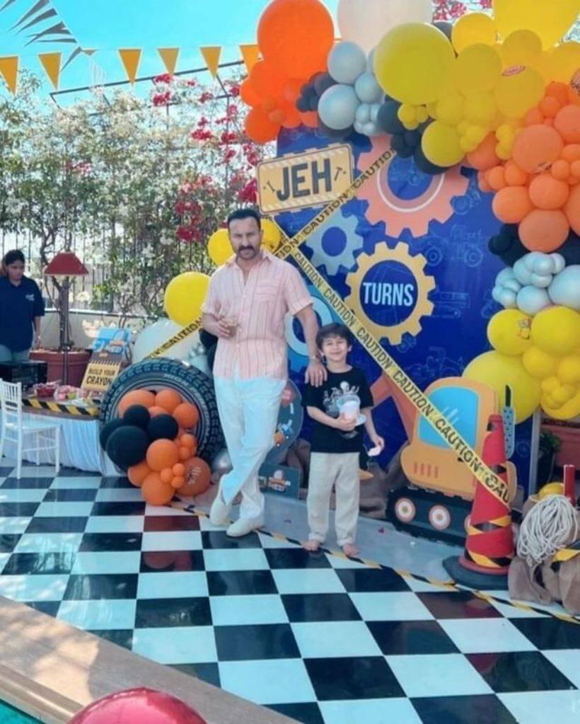 Saif with his son taimur