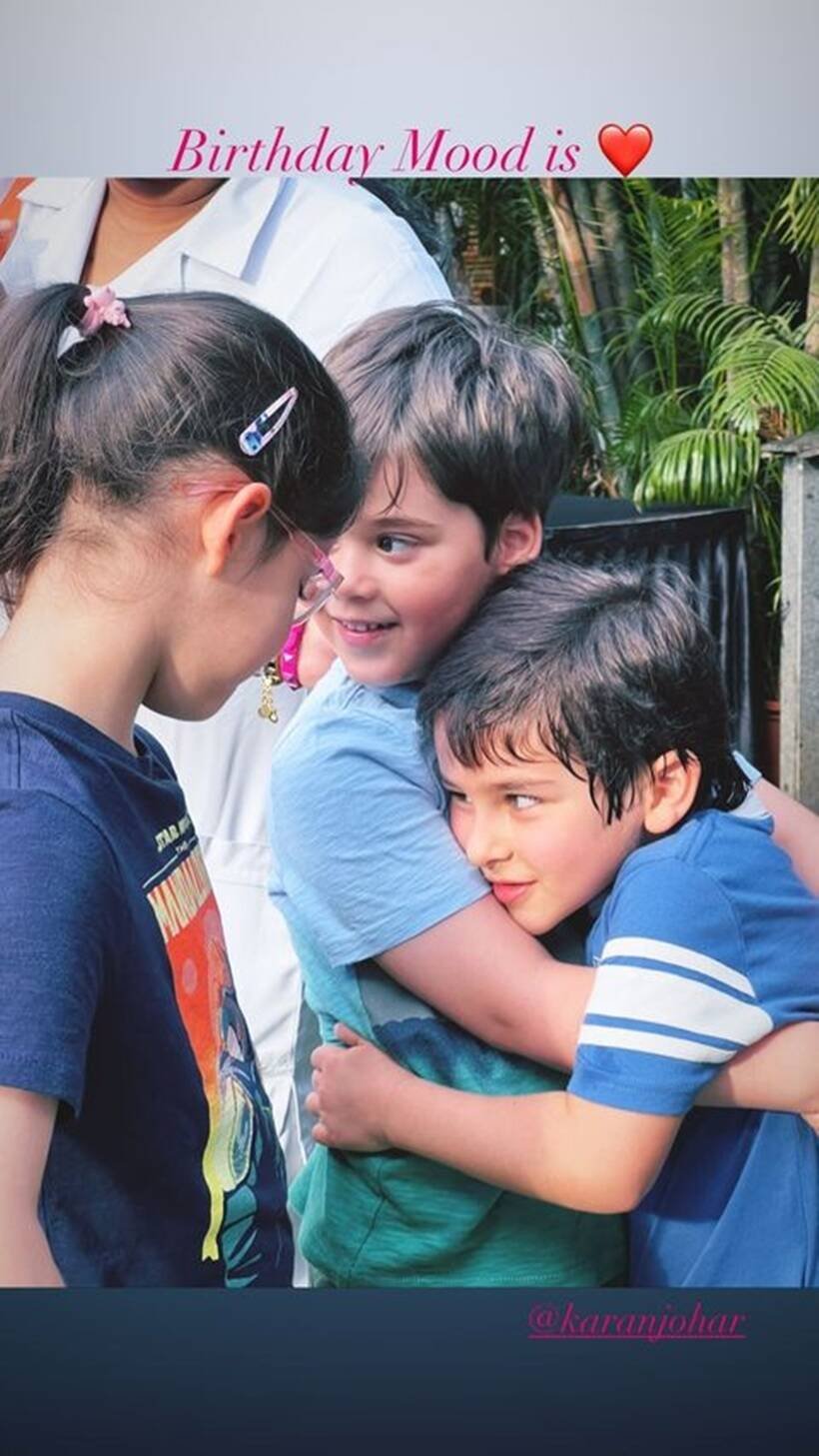 करीना कपूर में पार्टी से तैमूर, रूही और यश की ये फोटो शेयर की है। (Photo: Kareena Kapoor Khan/Instagram)