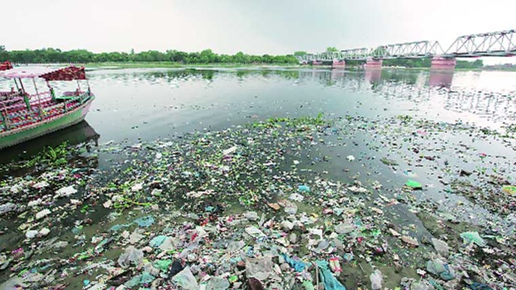 river Polluted water