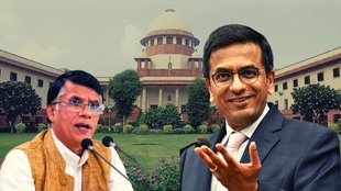 CJI DY Chandrachud, Abhishek Manu Singhvi, Pawan Khera