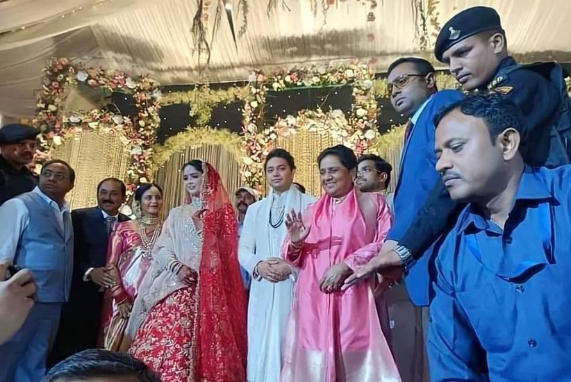 Akash Anand and Mayawati