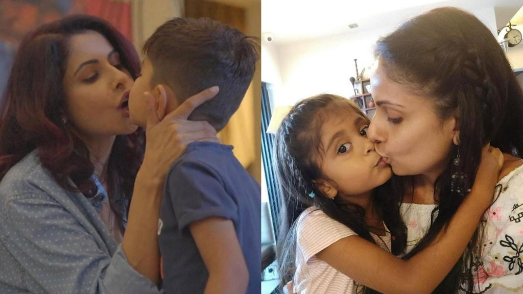 Chhavi Mittal | Chhavi Mittal lip kiss son