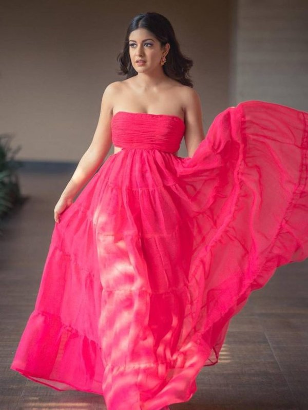 PINK OFF SHOULDER DRESS