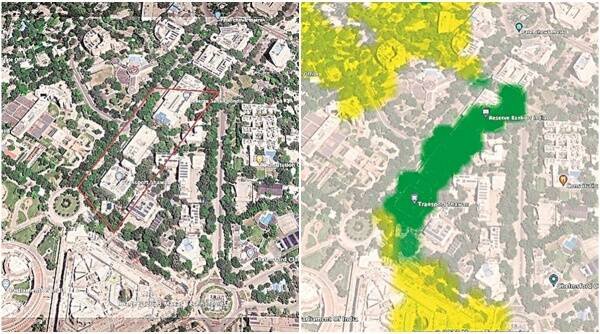 Forest Map| Sansad Marg| RBI