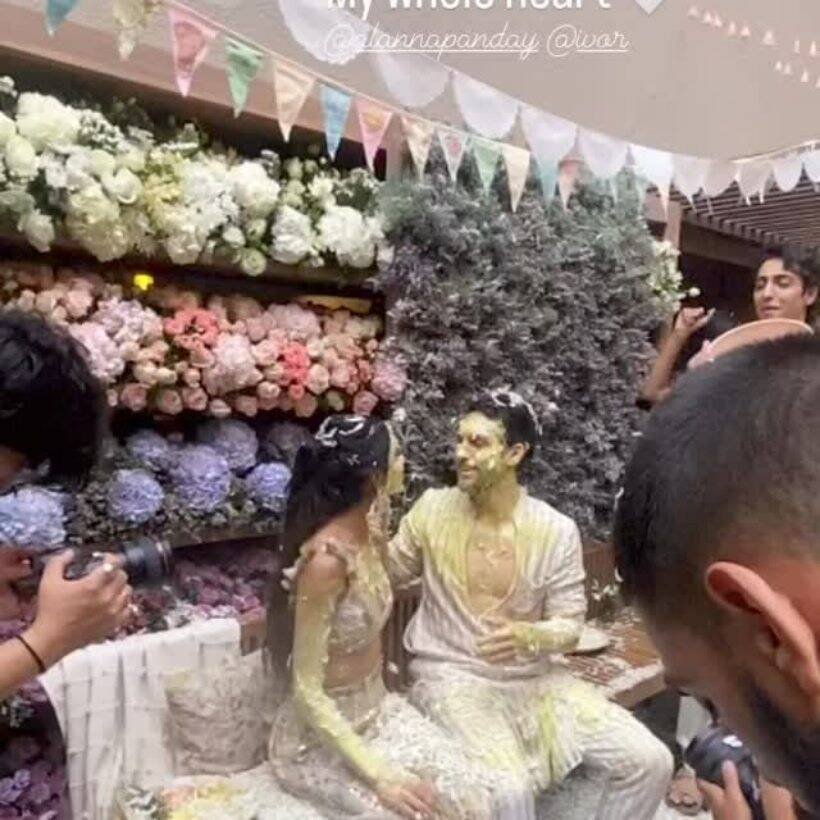 अलाना पांडे के प्री-वेडिंग फंक्शन की तस्वीरें...