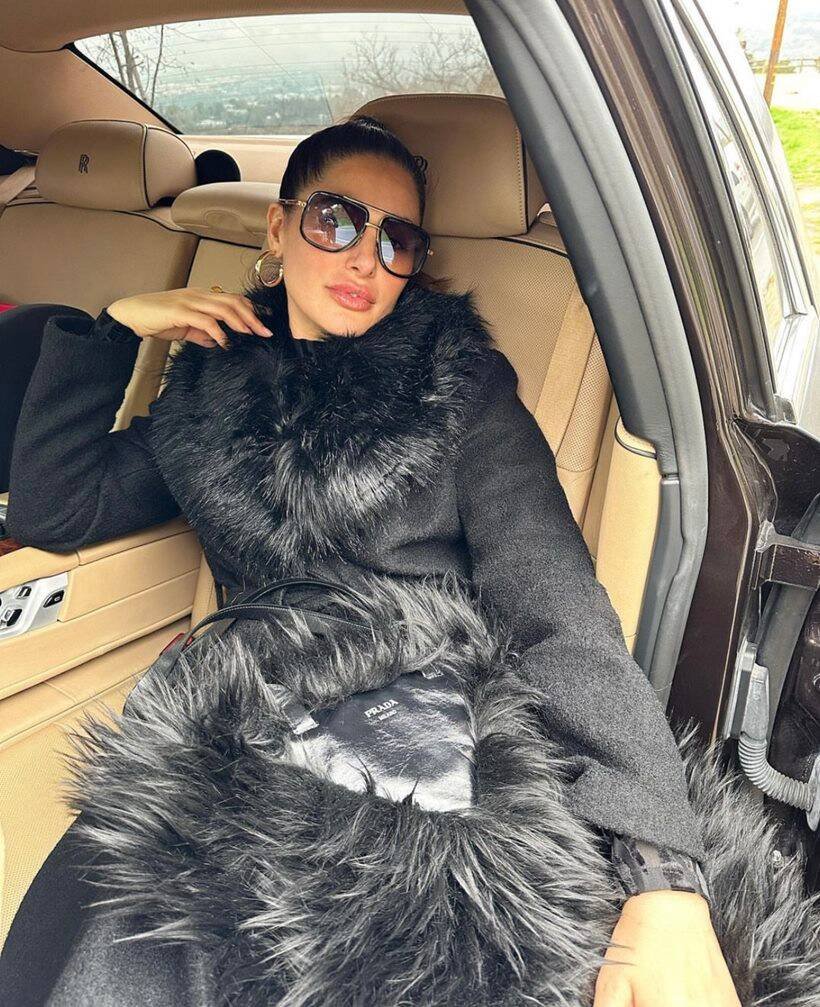 Nargis Fakhri in black dress