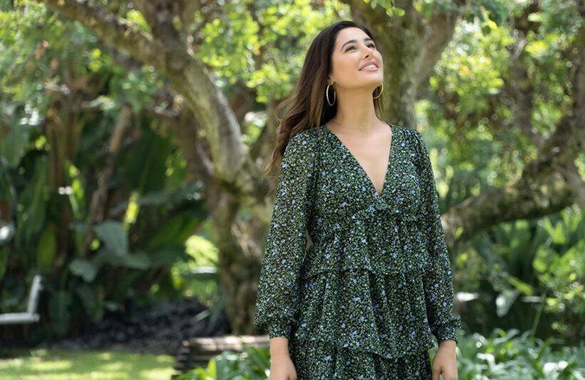 Nargis Fakhri in green dress