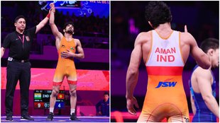 Aman Sehrawat asian weredtling championships gold medal 1