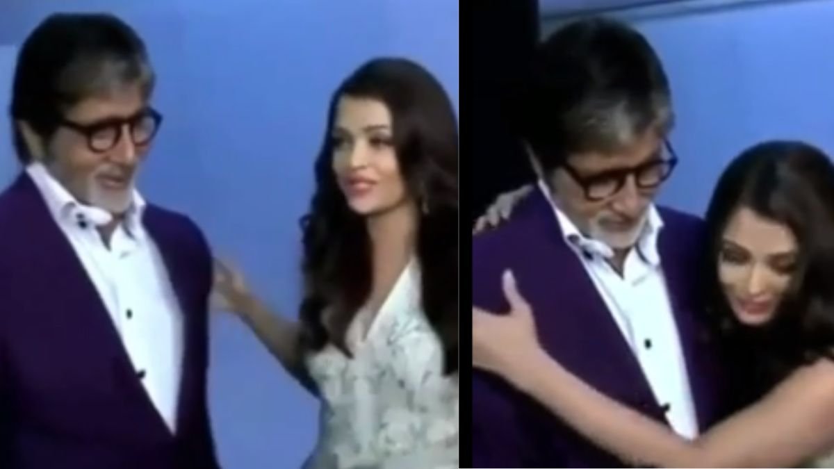 Amitabh Bachchan And Aishwarya Rai Bonding Viral video Amitabh Bachchan And Aishwarya Rai Bonding Viral video