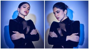 Bhumi Pednekar, Bhumi Pednekar Latest look, Bhumi Pednekar Black outfit,