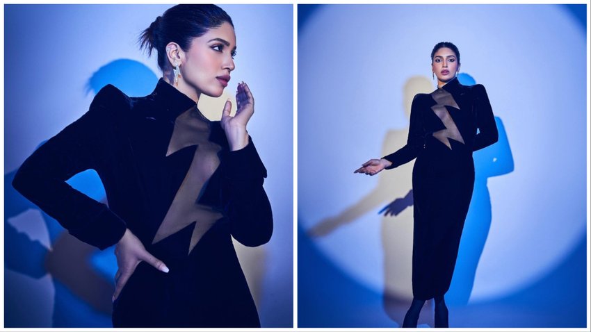 Bhumi Pednekar, Bhumi Pednekar Latest look, Bhumi Pednekar Black outfit,