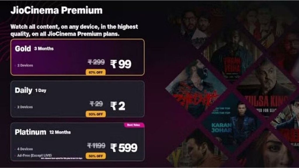 JioCinema | Jio Cinema Premium Plan | Jio Plans