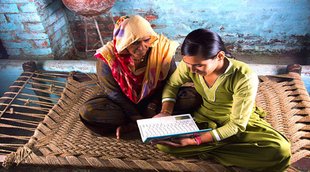 Laptop village women