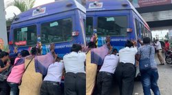 मुंबई पुलिस ने खराब बस को धक्का लगाते लोगों का वीडियो किया शेयर, लोग कर रहे ‘मुंबईकरों’ को सलाम