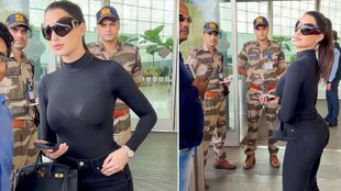Nora Fatehi Airport look Netizens funny Reactions