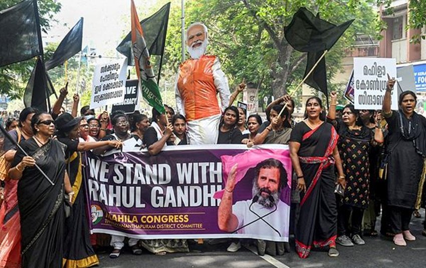 Rahul Gandhi, PM Modi, Congress Protest
