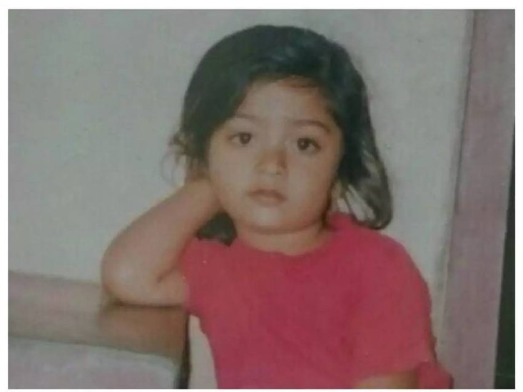 Rashmika Mandanna childhood photo